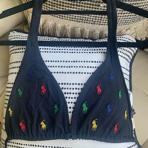Vintage Ralph Lauren Swim Monogram Bikini Top